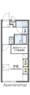 レオパレスSWEET【2階】の間取り