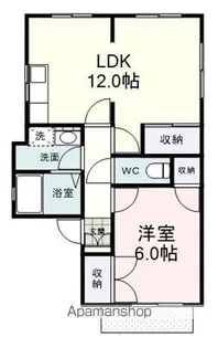 サンシャイン宮竹【101号室】の間取り