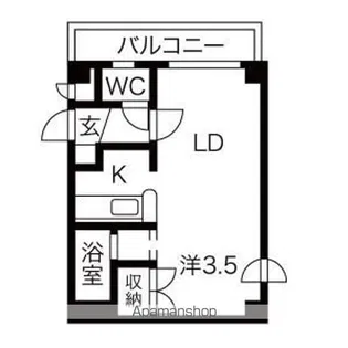 ルーセント24【101号室】の間取り