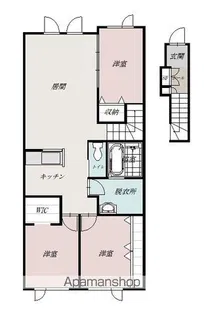 PLEASANTⅤ【2E号室】の間取り