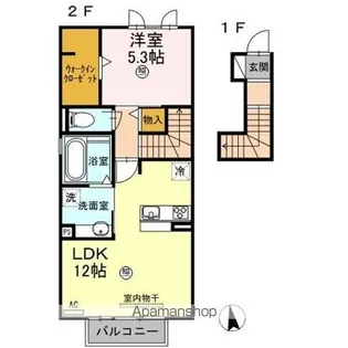 プリマベール【2階】の間取り
