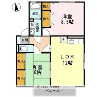 アクール D棟【1階】の間取り