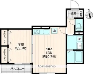 RENATUS【102号室号室】の間取り