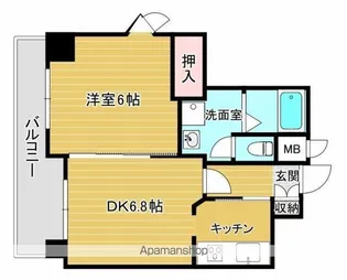 クリーンピア南大路時計台【3階】の間取り