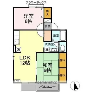 ロイヤルガーデン 壱番館【1階】の間取り