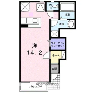 プラシード【1階】の間取り