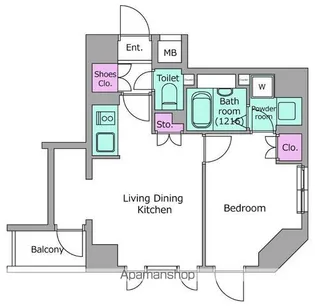 レジディア三越前【10階】の間取り