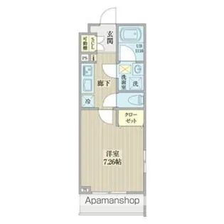 リシェス名古屋山王ウエスト【1階】の間取り