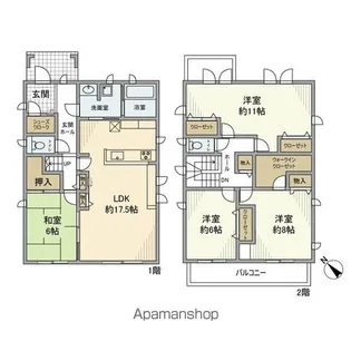千葉県習志野市鷺沼5丁目【一戸建】の間取り