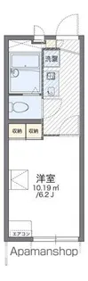 レオパレスアプリコット片山【105号室】の間取り