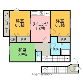 ファーストプレイスⅠ【2階】の間取り