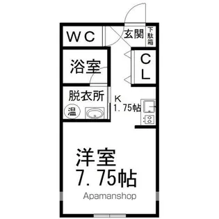 グリッシーニ【206号室】の間取り