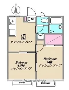 エステートピア追浜【202号室】の間取り