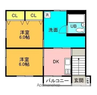 ハイツ泉【2階】の間取り
