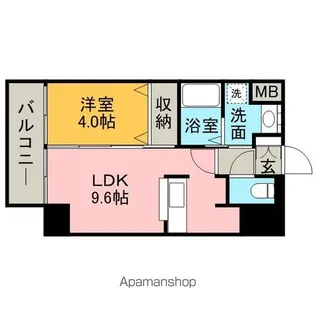 サヴォイ ザ・セントラルガーデン【13階】の間取り