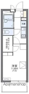 レオパレスブルースカイ【1階】の間取り