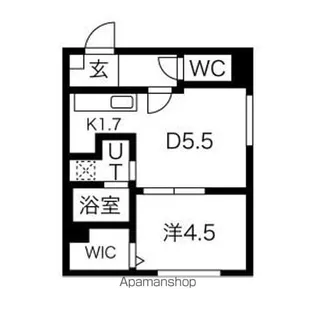ラグジースペース南郷【2階】の間取り