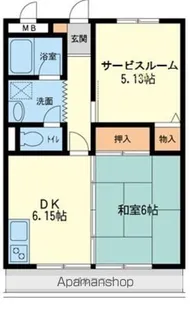 新川崎貳阡【1階】の間取り