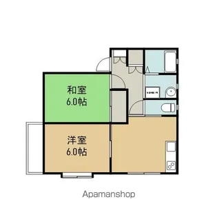 グリーンコーポ【1階】の間取り