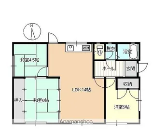 岩手県盛岡市上堂3丁目【一戸建】の間取り