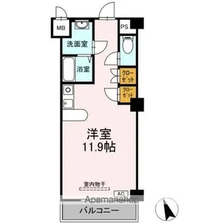 フェリオ甲府上石田【4階】の間取り