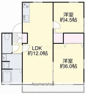 LIEBENHEIMA【101号室】の間取り