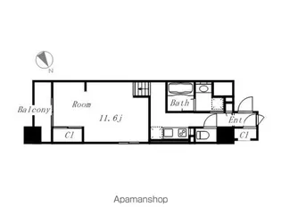 1LDKの間取り画像