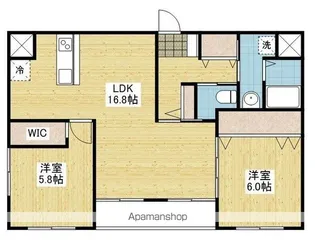 RENOTTA TAKEWARA【505.号室】の間取り