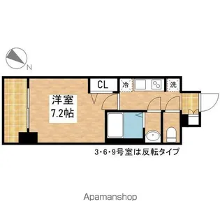 アドバンス名古屋モクシー【4階】の間取り