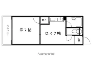 御所西ハウス【202号室】の間取り