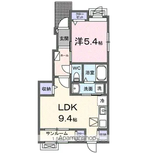 フォレストヴィラⅡ【1階】の間取り