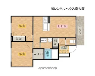 シャーメゾンアミコート【1階】の間取り