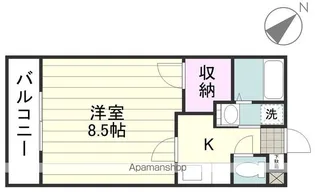 SUN SHINE 葉月館【4階】の間取り