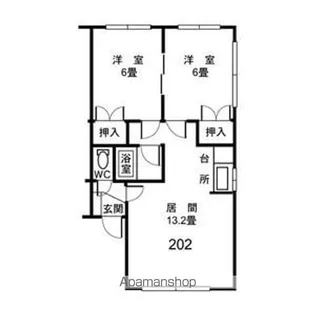 パークヒル清水【2階】の間取り