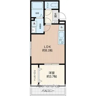 AJ南柏SOUTHⅢ【2階】の間取り