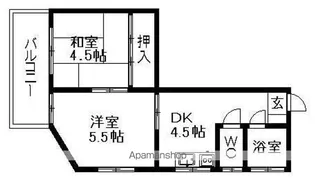 コーポマロミ【4階】の間取り