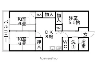 3DKの間取り画像