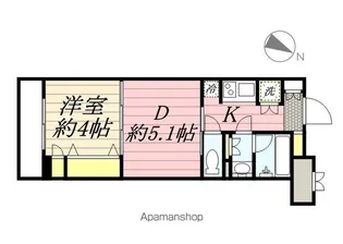 神奈川県横浜市中区山吹町【マンション】の間取り