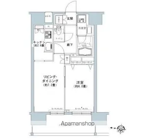 パークキューブ板橋本町【13階】の間取り