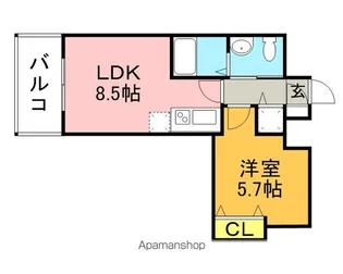 ステイツ姪浜駅前【7階】の間取り