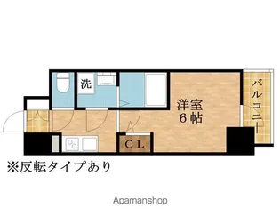 ファーストフィオーレ京橋ノワール【401号室】の間取り