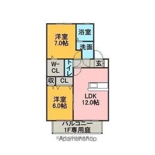 アフロディーテ【2階】の間取り