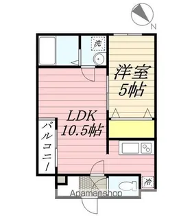 AMERI HAKATA【2階】の間取り