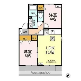 ル コンフォ A【1階】の間取り