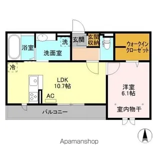 アベル【306号室】の間取り
