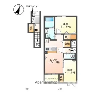 ガジュマル【203号室】の間取り