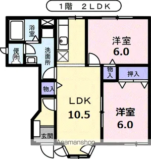 ニューセトル【1階】の間取り
