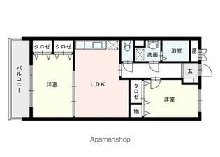 ヴィラージュ今宿【5階】の間取り