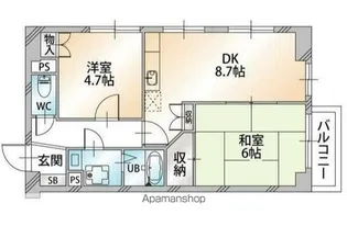 第2八千代ビル【4階】の間取り