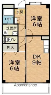 LIMPIAグランドパーク早川【401号室】の間取り